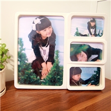 直销韩式叠四组合塑料亚克力摆台影楼婚纱照艺术照儿童相框相架