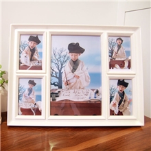 直销韩式五联组合塑料亚克力摆台影楼婚纱照艺术照儿童相框相架