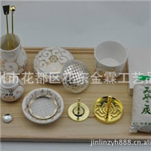 一级白瓷贴真金打造香道用具13件套，香炉批发，陶瓷工艺品