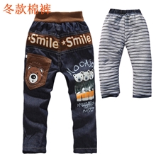 冬款男童裤2013年新款儿童棉裤上市低价童装童裤厂家小孩棉裤