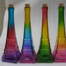 渐变巴黎埃及铁塔瓶七彩铁塔瓶插花摆件