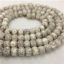 精品顺白高密喇叭口藏式正月星月菩提子佛珠正月114颗元宝子开