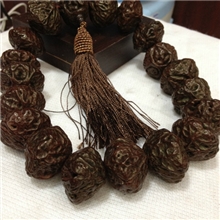 批发天然黑色大鬼脸菩提子19颗鬼脸菩提佛珠提珠手链