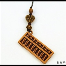 【厂家直销】算盘仿桃木手机挂件创意小礼品网店赠品二元爆款