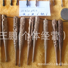 批发供应小型木雕工艺品挂件桃木小平勺