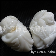 供应象牙果佛仔手把件挂饰