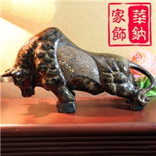 实用礼品欧式风格摆件招财生肖牛办公桌客厅摆件办公礼品