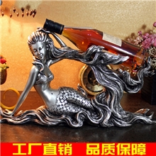 淘宝热卖欧式风格树脂美女摆件红酒架装饰品摆设工艺礼品