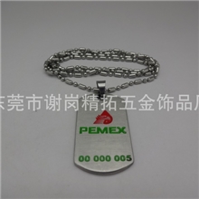 金牌供应商专业生产：铝质狗牌铝印刷滴胶狗牌吊牌