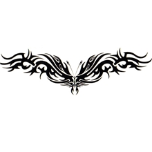 防水纹身贴纸男女身体彩绘手臂后腰前腹纹身贴画厂家批发