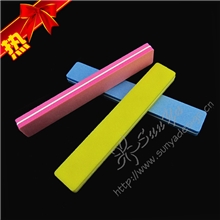 长方形彩色海绵指甲锉甲油胶专用细磨指甲表面美甲必备工具