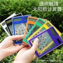 超薄多功能透明计算机太阳能透明计算器/触摸屏计算器60g