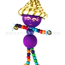 生产加工民族工艺品饰品东巴工艺品草帽娃娃批发