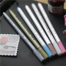 sta正品韩国文具DIY相册黑卡油漆笔金属笔斯塔相片笔6色选