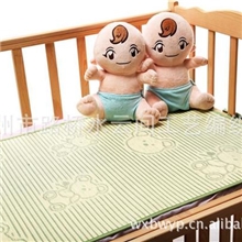 厂家婴儿凉席宝宝凉席亚麻草竹炭凉席儿童凉席