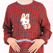 QQ350579019棉格罩衣反穿衣成人纯棉6618畅销款式特价批发