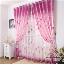 【布蝶轩】乡村田园风格窗帘窗纱郁金香百合花图案零剪批发
