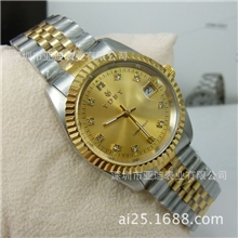 男款瑞仕K金机械手表.机械情侣表.精钢防水手表