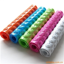 批发供应长方形大号多彩pvc浴室防滑垫宾馆酒店按摩防滑地垫