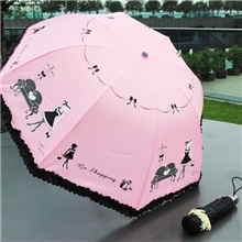 2013款钢琴美女晴雨伞创意韩国公主伞折叠伞阿波罗蘑菇伞