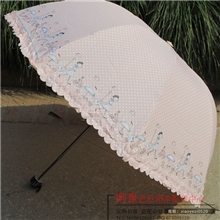 2013款点点街头女孩糖果色拱形伞阿波罗折叠伞晴雨伞公主伞