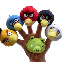 愤怒的小鸟指偶套组,愤怒的小鸟手指偶,愤怒的小鸟指偶批发
