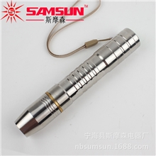 BK37不锈钢照玉手电黄光白光CREE18650一档二档三档