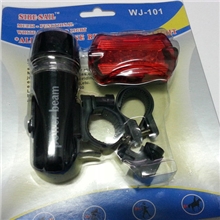 LED尾灯+自行车前灯车后灯捷安特山地车警示灯5种闪烁110克