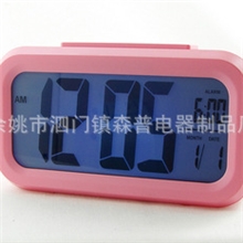 聪明钟闹钟感光时钟光控感应时钟韩版闹钟电子钟