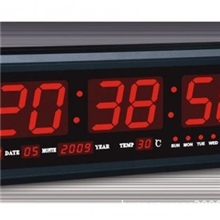 英文版虹泰电子led万年历led数码钟电子钟万年历数字时钟
