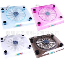 超大风扇水晶大风扇笔记本散热器水晶透明大风扇散热底座