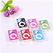 2013爆款创意HD-813插卡mp3插卡MP3卡通图案hellokitty