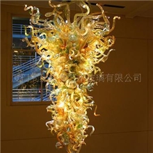 大型玻璃雕塑酒店大堂玻璃雕塑玻璃灯饰大型吊灯琉璃工艺