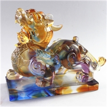 琉璃礼品厂家直供家居酒店风水摆件琉璃貔貅招财辟邪（1）