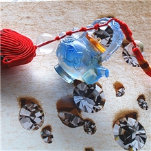 厂家直供古法琉璃商务礼品汽车挂件车载香水挂饰一生幸福