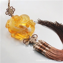 专业生产琉璃工艺品大摆件琉璃车挂件汽车饰品-汽车挂件-汽车