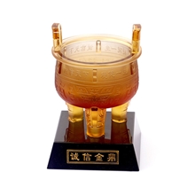 琉璃工艺品诚信金鼎商务礼品摆件琉璃鼎琉璃厂家直销批发定制