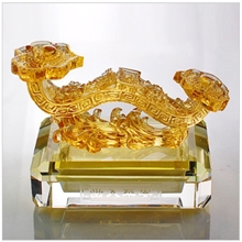 汽车香水座正品水晶汽车摆件高档车载香水座汽车用品琉璃玉如意