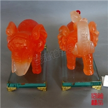 树脂仿玉创意礼品工艺品摆件仿古仿玻璃底座小量混批家居摆设