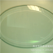 【玻璃深加工】椭圆形磨边玻璃打孔玻璃贴膜