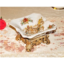 欧式陶瓷裂纹复古烟灰缸烟缸家居时尚家居摆设摆件