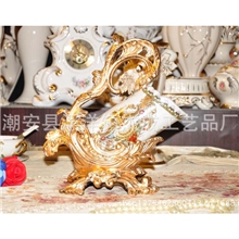 2013复古欧式典雅陶瓷工艺陶瓷酒架工艺品摆件