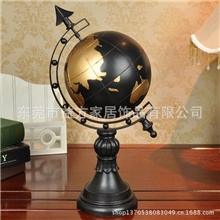 欧式家饰仿古地球仪摆件客厅书房装饰品摆设