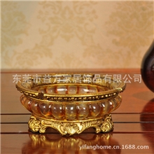 透明树脂烟灰缸客厅会议室摆件商务礼品