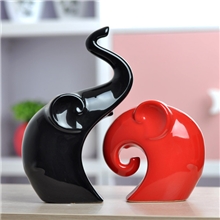 创意家居饰品结婚礼物礼品陶瓷工艺品家饰摆件布置展会情侣象