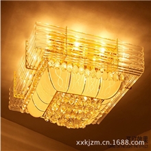 客厅吊顶灯方形吸顶灯客厅水晶灯奢华水晶灯led方形吸顶灯