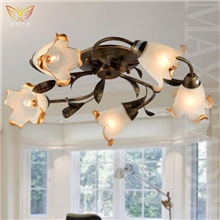 特价供应客厅吊顶灯卧室吸顶灯具厂家10033欧美田园花草灯批发