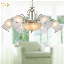 欧式铁艺灯饰灯具厂家批发生产分销客厅酒店工程灯玻璃美式灯9010