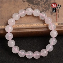 东海水晶手链批发天然粉水晶正品芙蓉晶天然水晶女款
