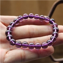 /人造水晶非天然/紫水晶手链/紫晶/女款/日韩/特价批发夜市地摊货